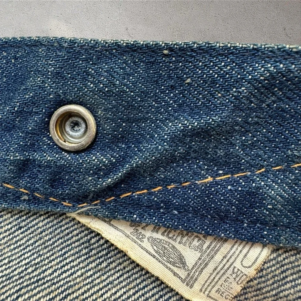 Vintage 70s Gauchos Denim Biker Vest Norton Motorcycle Patches Hippie Union Made - Picture 5 of 7